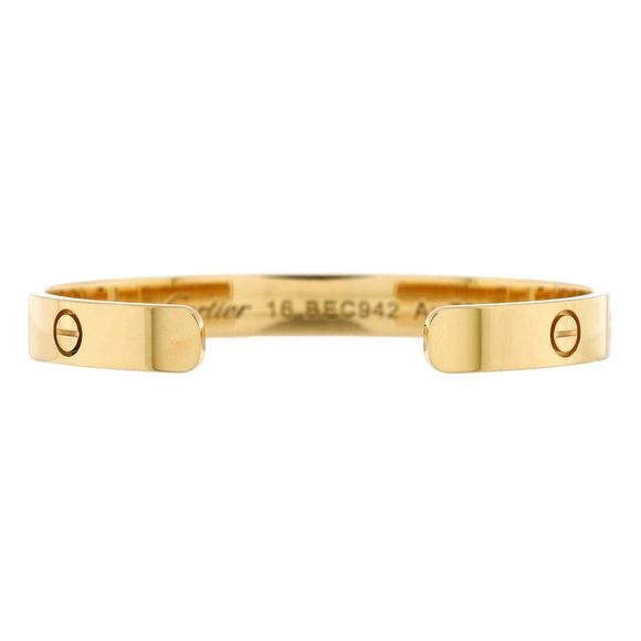 Cartier Love Cuff Bracelet 18K Yellow Gold - - Picture 3 of 4